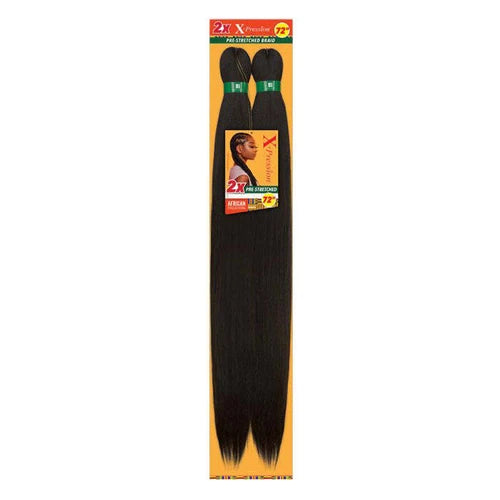 SB2XB-72-1B SENSATIONNEL SYNTHETIC X-PRESSION 2X VOLUME PRE-STRECHED BRAID 72"